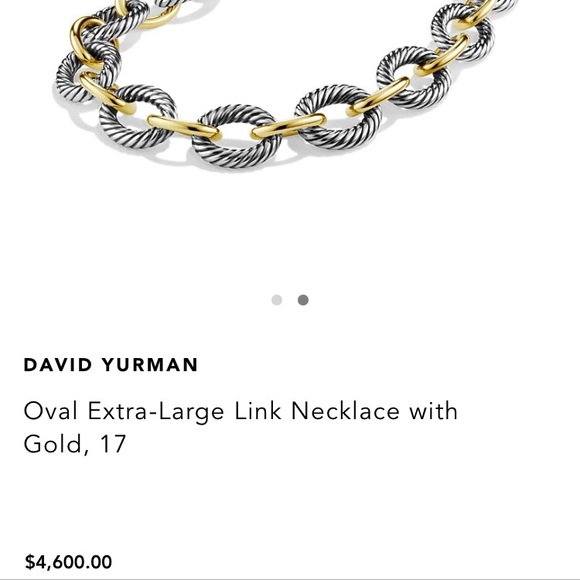 David Yurman oval link necklace - Picture 8 of 8